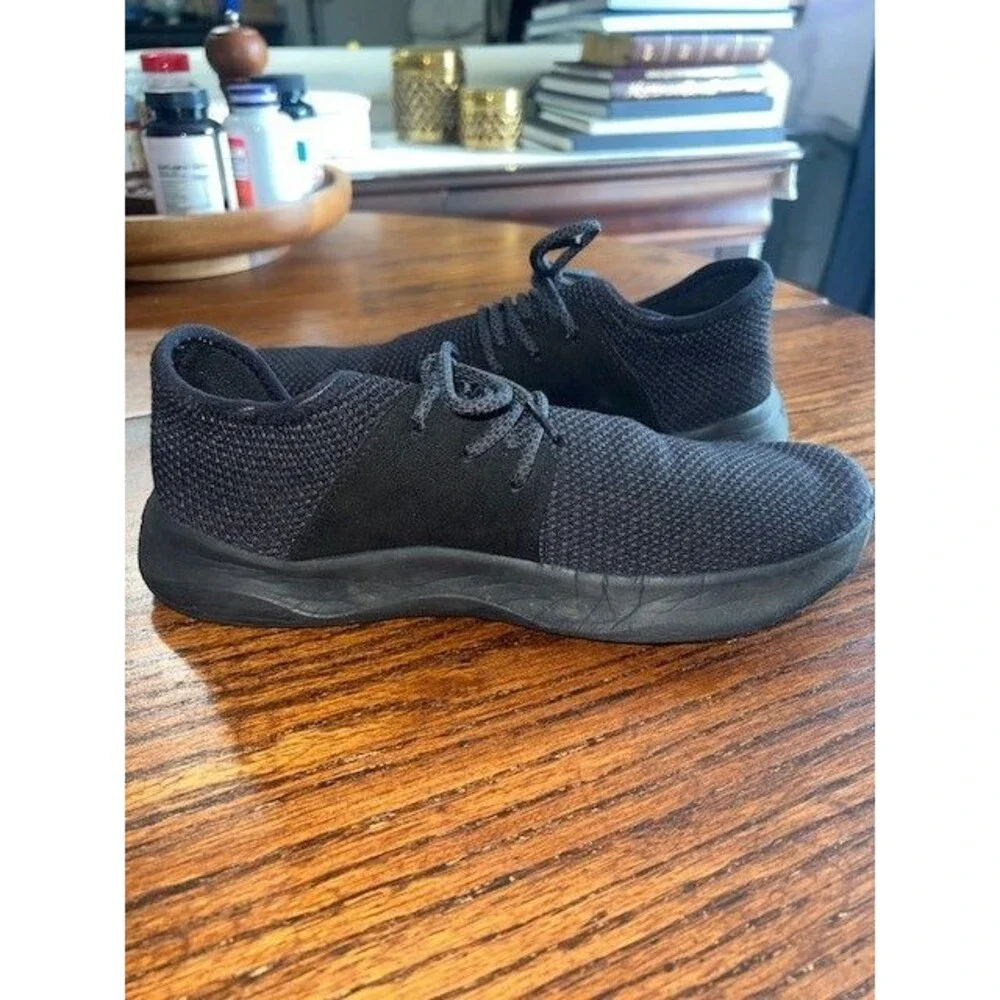 Vessi Everyday Classic Shoes Mens 8 Black Waterproof Comfort Athletic Sneakers